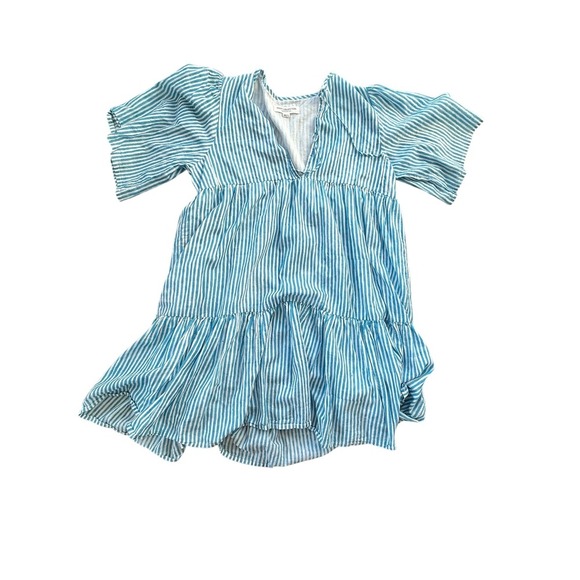 Emerson Fry India Collection Isla Dress
Sunday Stripe Blue Striped Tiered Mini - Picture 4 of 10